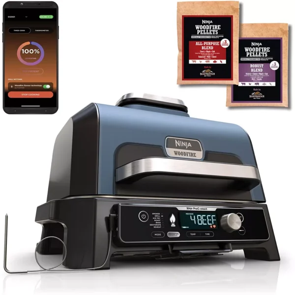 Barbacoa eléctrica NINJA Woodfire OG901EU pro connect - Imagen 6