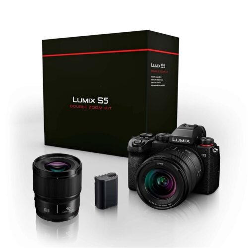 Panasonic Lumix S5 + S 20-60mm f/3.5-5.6 + S 50mm f/1.8 Paquete sin espejo + 2ª batería