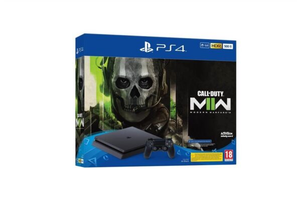 PS4 Slim 500GB + Paquete Call Of Duty Modern Warfare II