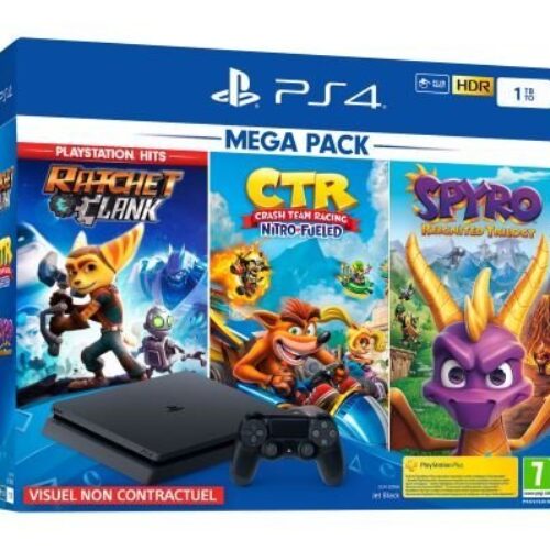 Playstation 4 Sony 1TB Negro + Crash Team Racing + Spyro